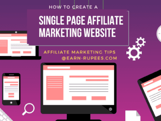 Create Single Page Affiliate Marketing Website