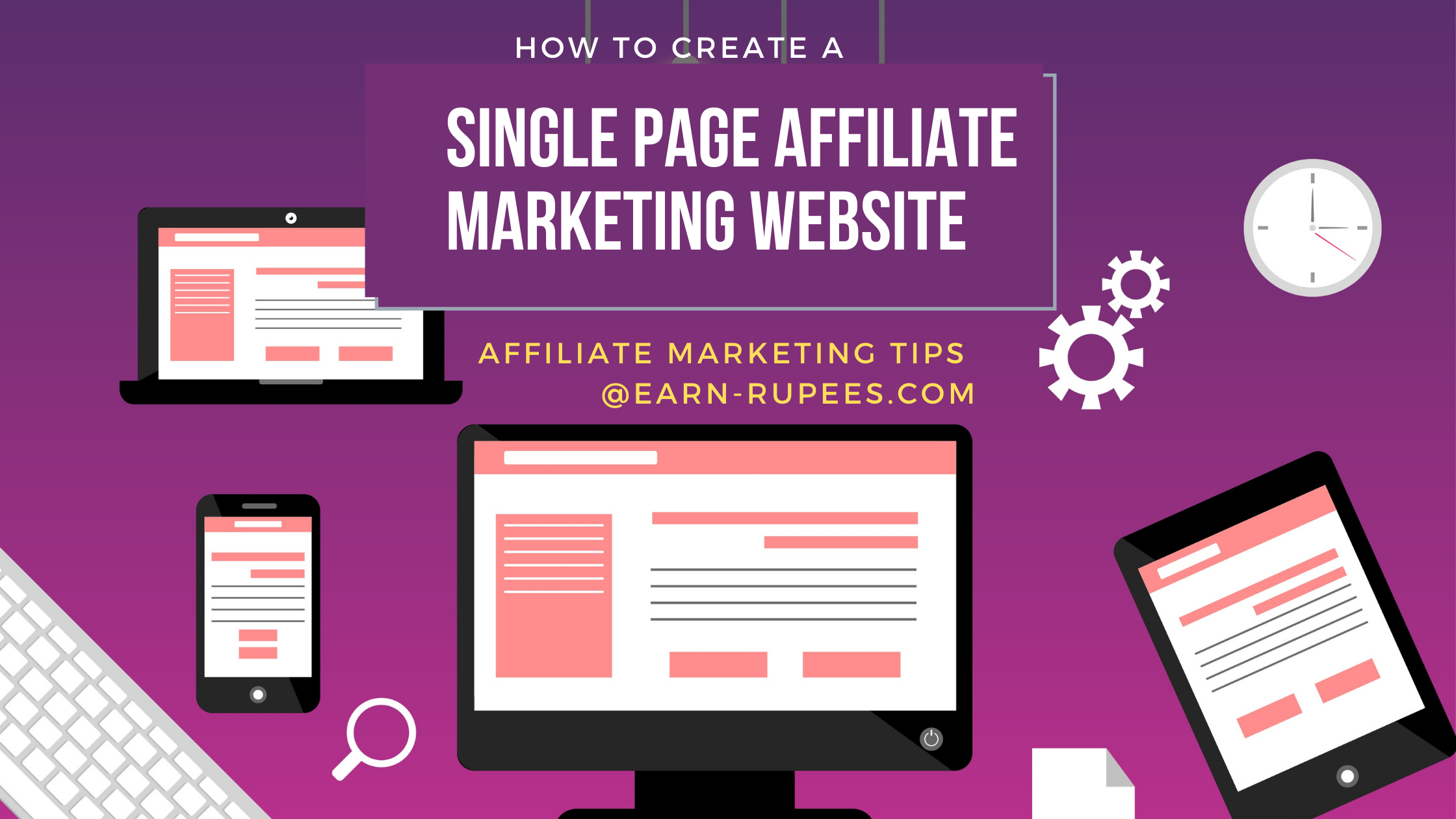 Create Single Page Affiliate Marketing Website