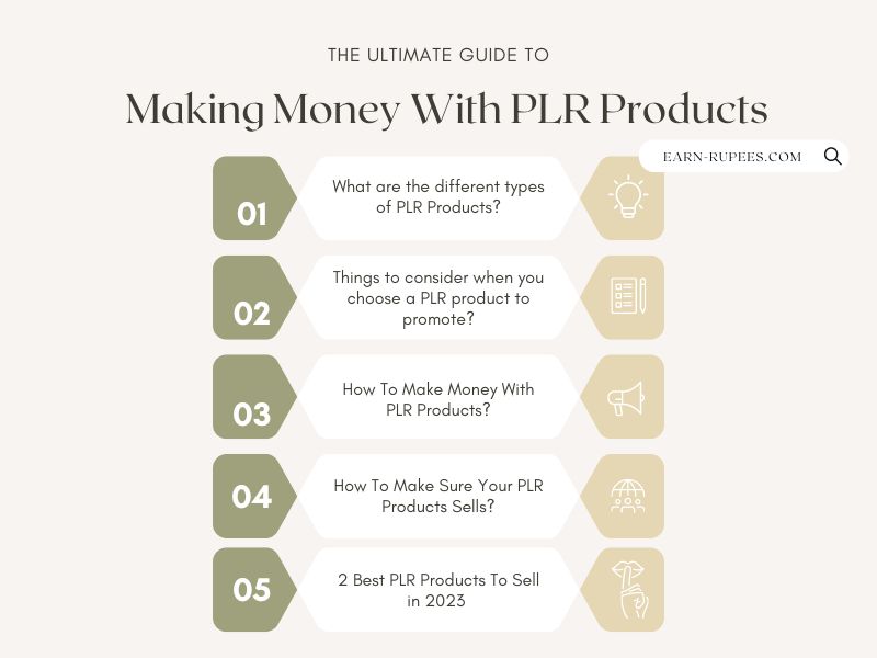 how to make money with PLR products