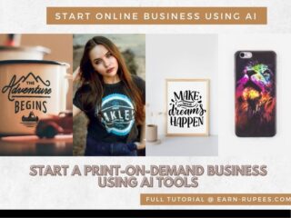 how to start a print on demand business using ai
