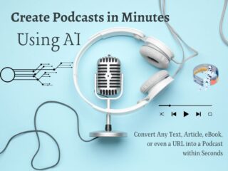 convert text to podcast using ai